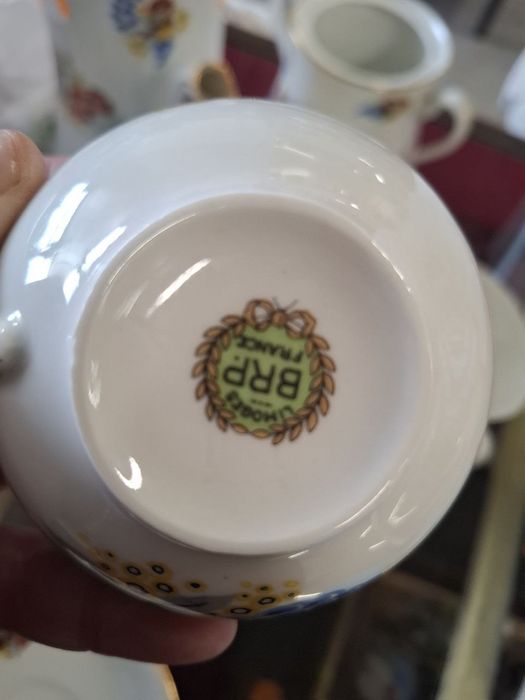 Елітний чайний сервіз Limoges BRP (Франція) — Ар-Деко, порцеляна