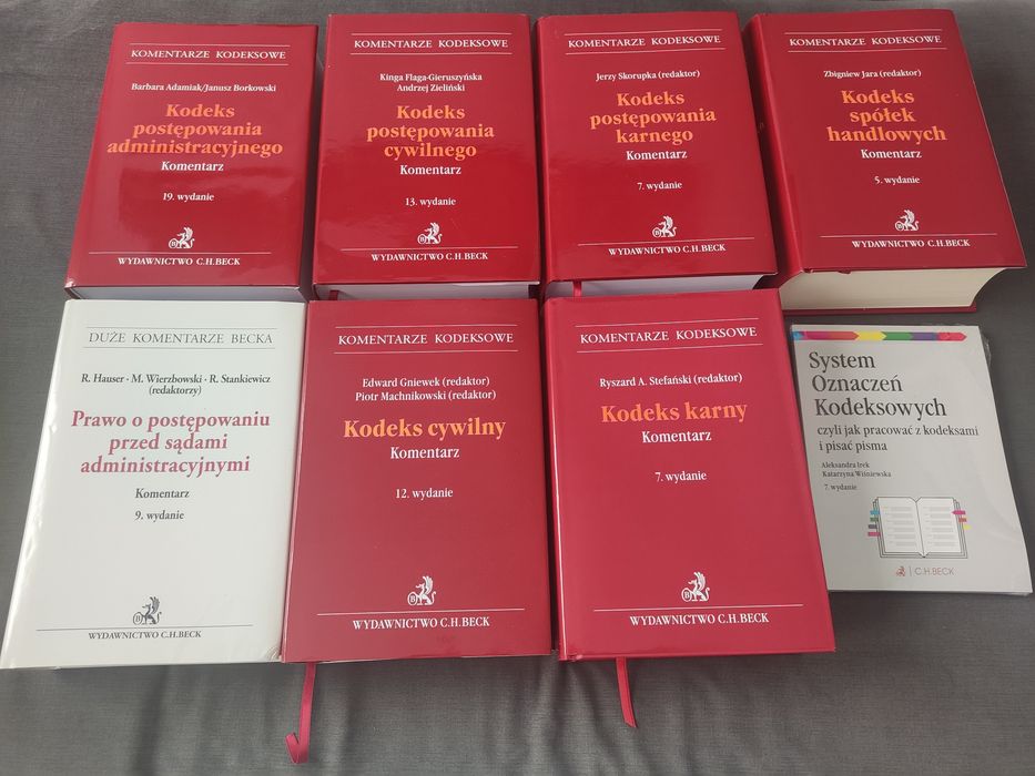 Komplet kodeksy+komentarze pod egzamin radcowski/adwokacki