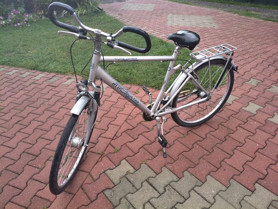 Rower ALUcitySTAR piasta SRAM S7, prądnica