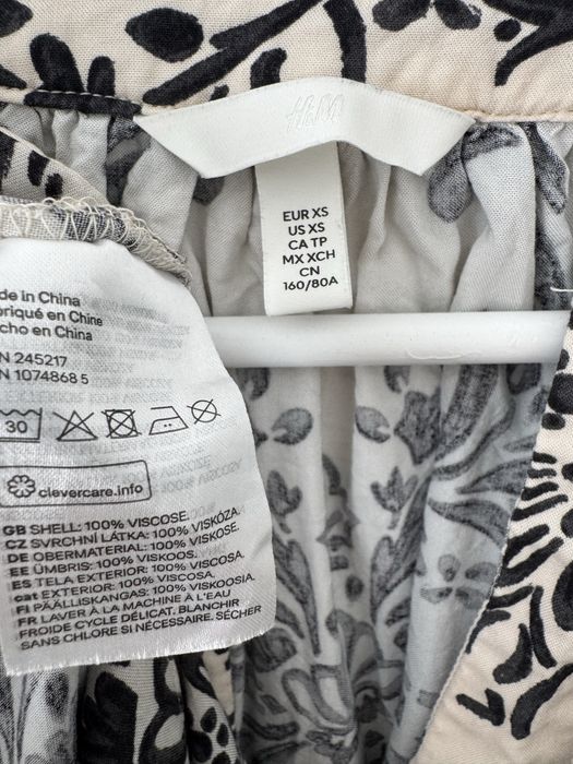 H&M sukienka midi z wiskozy Boho