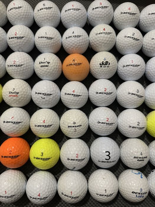 50 Bolas de Golfe Dunlop (Variadas) — Ótimo Estado