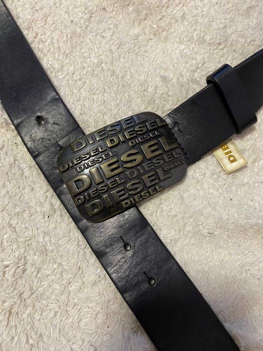 diesel made in italy кожаный мужской ремень 99-110см