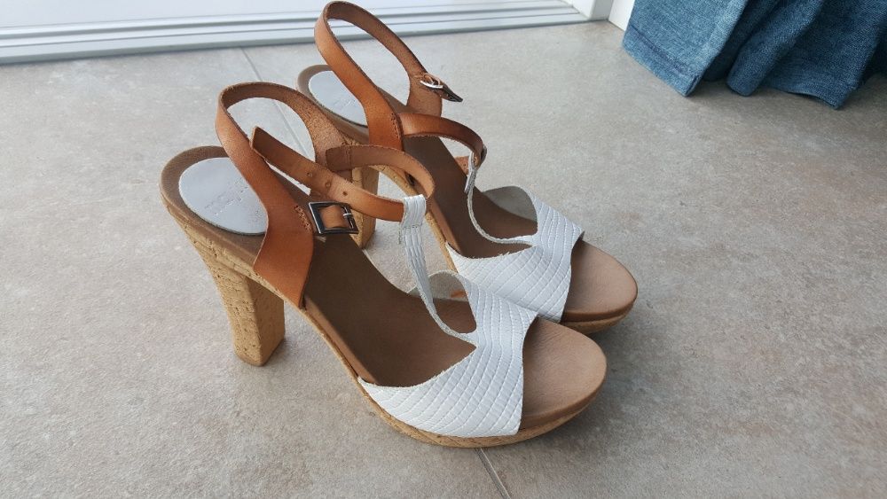 Skórzane buty damskie Mayka r. 38