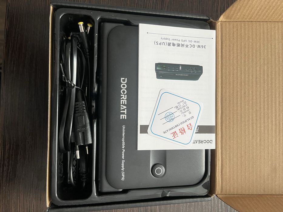 ДБЖ для роутерів, УПС DC1036L, Dokreate,з акумуляторами +4АКб, 36W