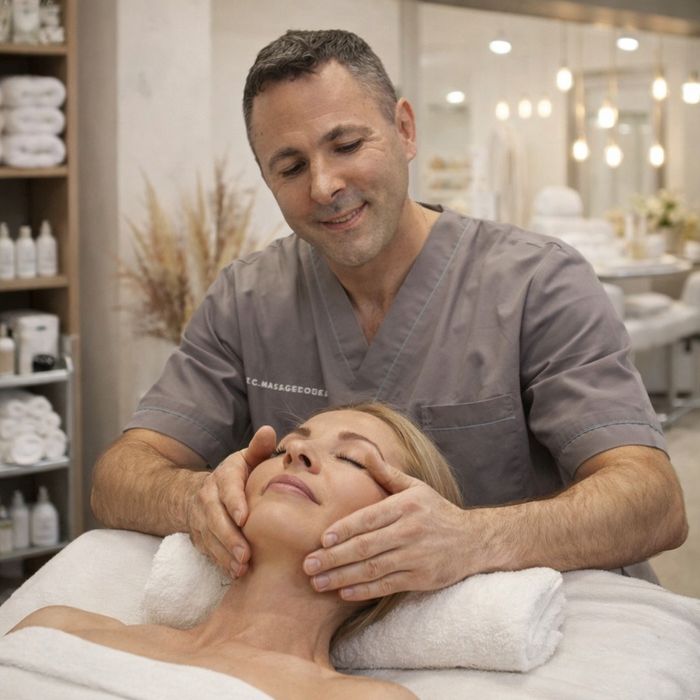 Обновляющий массаж лица, профилактика брылей и морщин