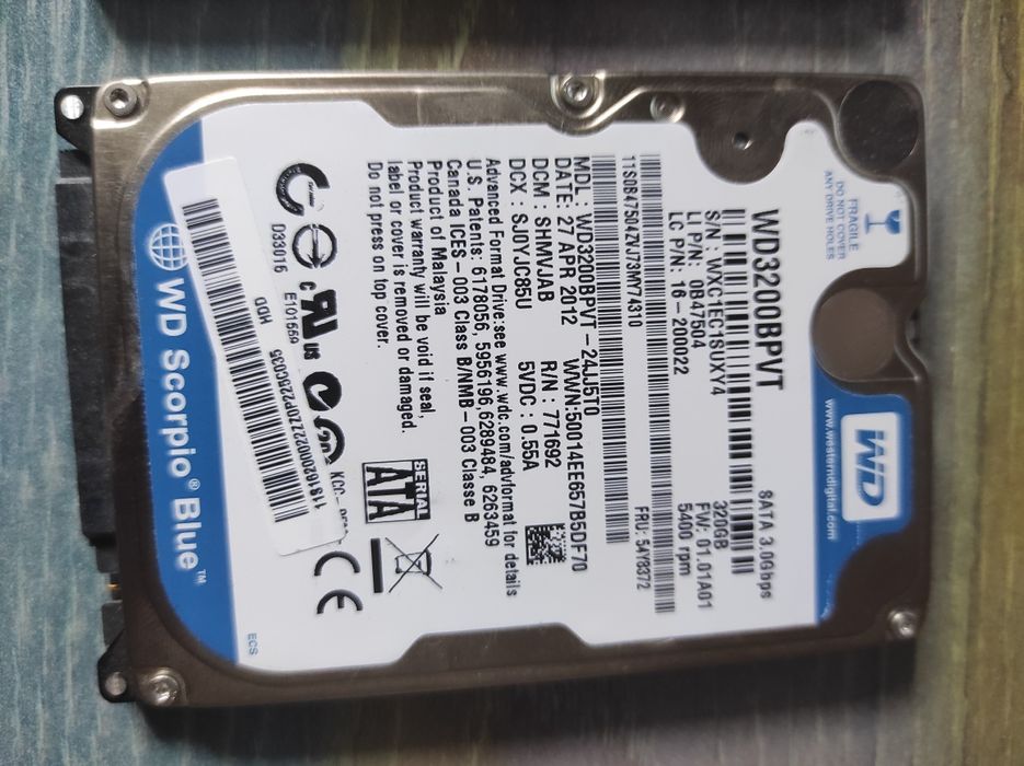 Диск HDD 500,320 GB