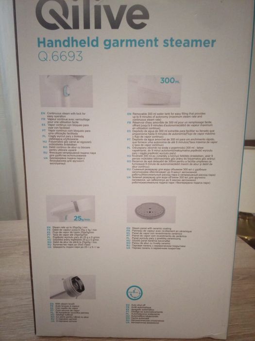 Ferro a vapor portátil de viagem