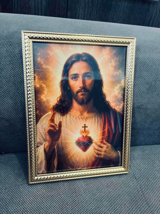 Piękny obraz z Jezusem Jezus obrazek religijny