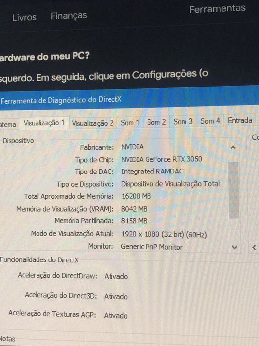 Computador DESKTOP RTX3050 GlobalData