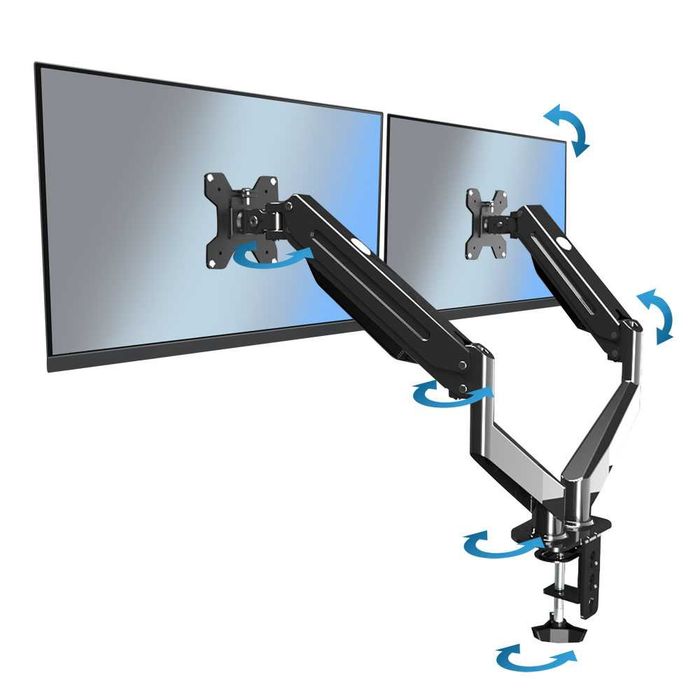 Nowy Ergonomiczny uchwyt biurkowy na 2 monitory Esperanza Mache ERW020