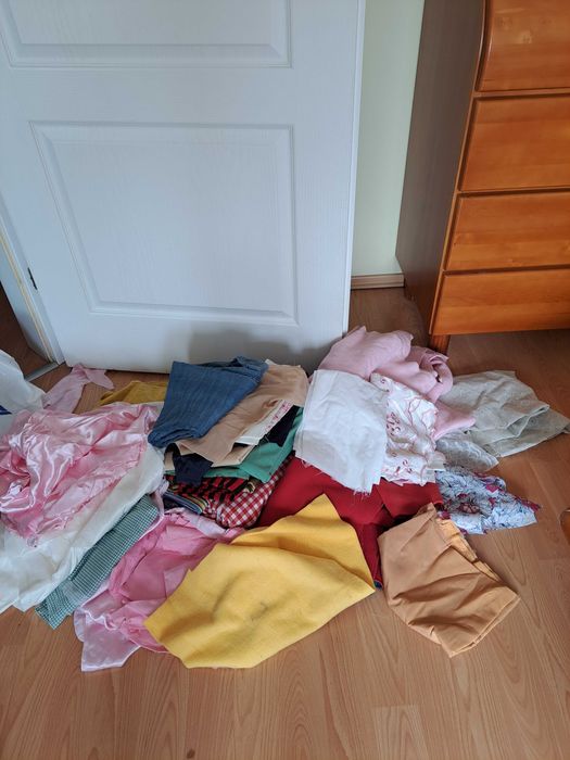Caly worek kuponow materialow
