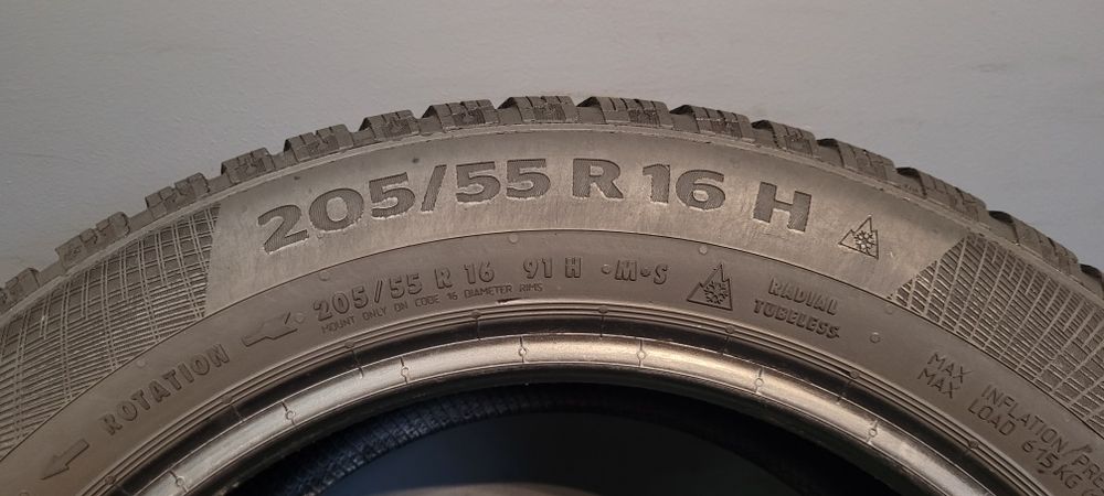 Шини 205/55 R16 Continental Winter Contact резина Зима колеса гума