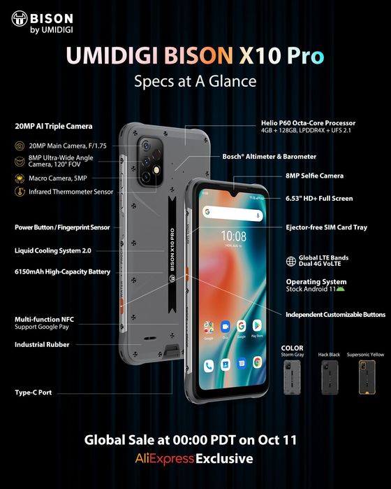 Захищений люксовий смартфон Bison!