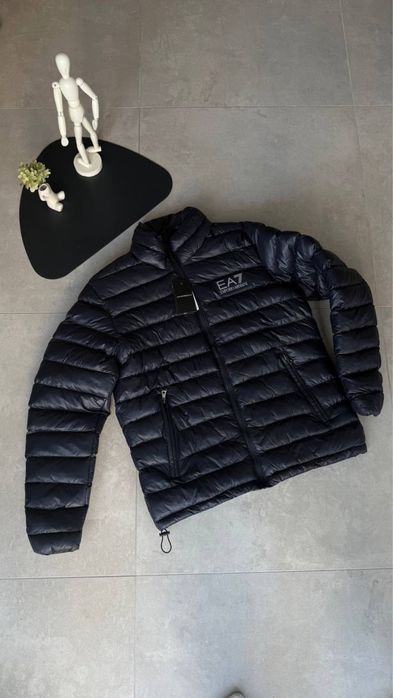 Куртка Emporio Armani синя чоловіча куртка емпоріо армані синя