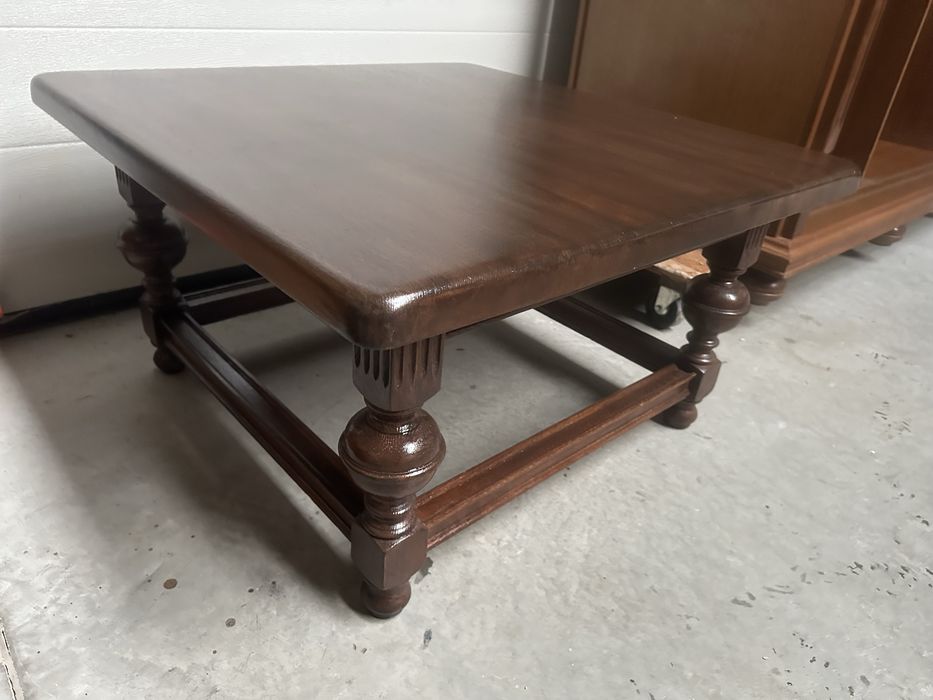 Ława 100% drewno z rattanem 130cm