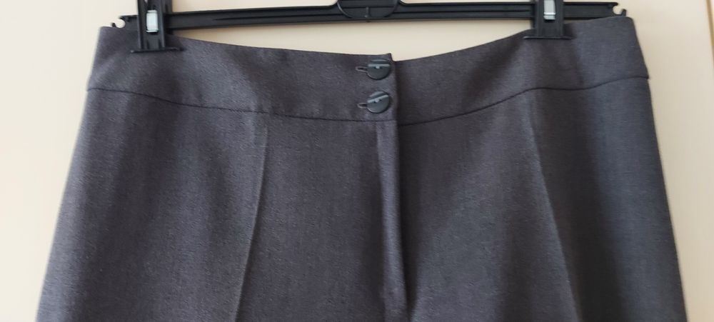 Spodnie damskie ciemnopopielate