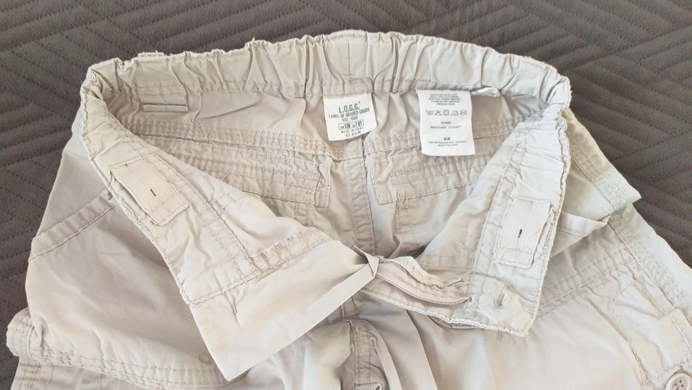 Cienkie spodnie rybaczki r. 128 H&M