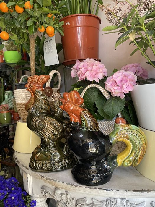 Статуетка, майоліка, кераміка, штоф, півник