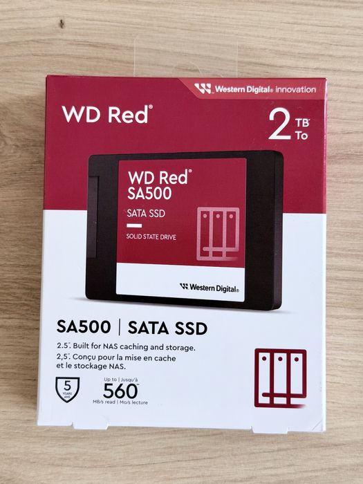Fabrycznie zapakowany nowy dysk SSD WD RED SA500 2TB 2.5" SATA