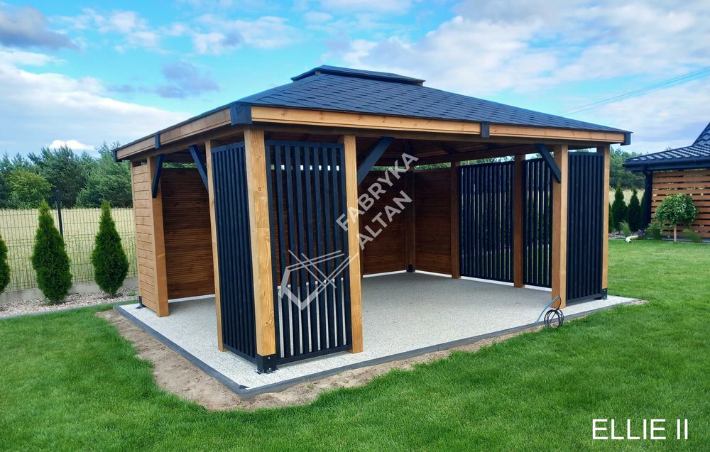 Altana ogrodowa, altany, drewniana, ELLIE II 4x5,FABRYKA ALTAN