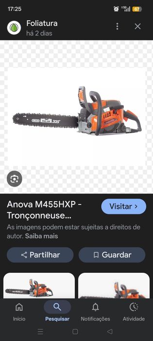 motoserra anova m455hxp