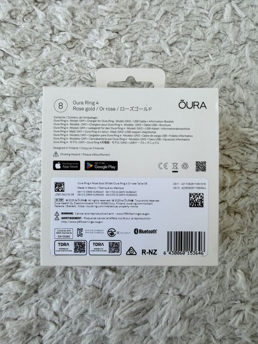 Oura Ring 4 Rose Gold Size 8