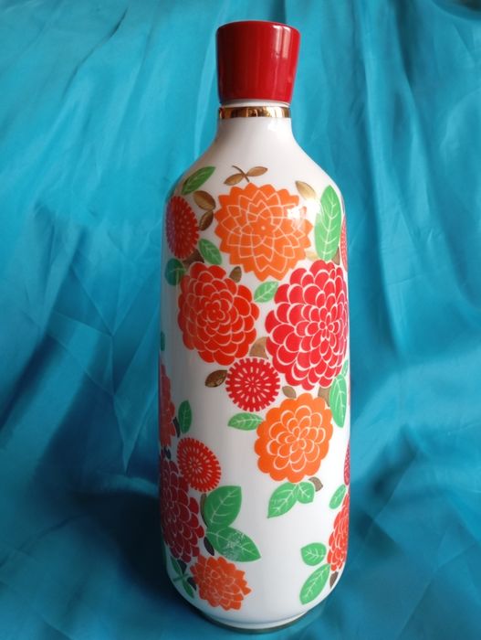 Штоф ЛФЗ "Цветы",блюдце старые Вербилки,фарфор СССР,винтаж,сервиз