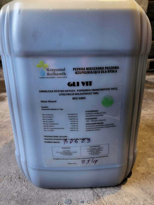 Gliceryna paszowa 86%  29kg. Cena z dostawą!Energia , od ketozy