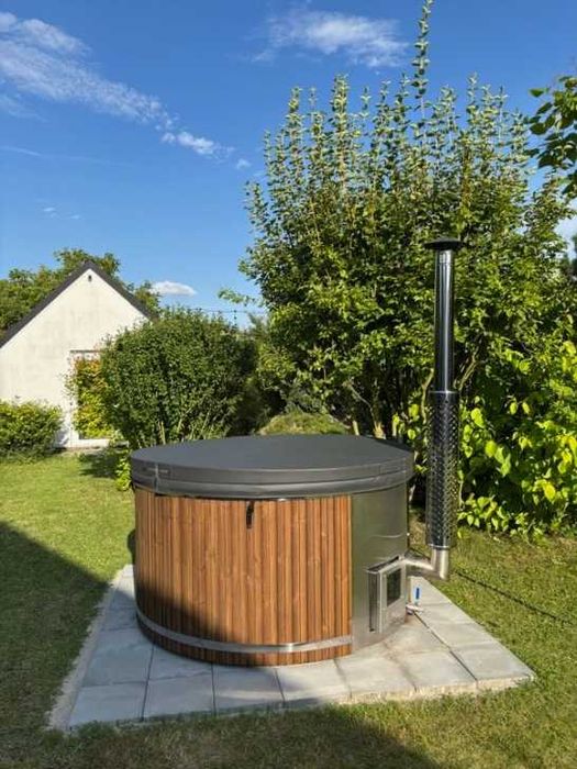 Balia ogrodowa gorąca beczka jacuzzi hydromasaż z wkładem akrylowym