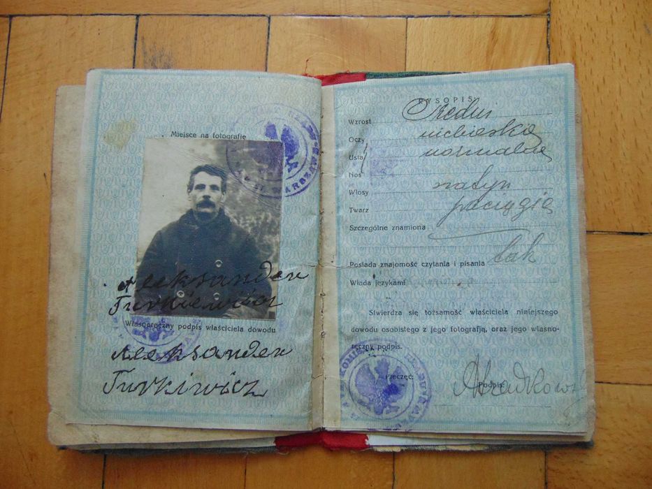 dowód osobisty 1925 Warszawa II RP
