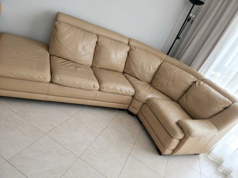 Vendo sofá grande em pele