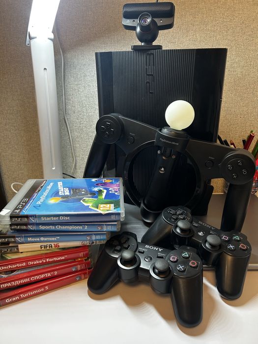 PlayStation 3 Super Slim 500GB – повний комплект + ігри!