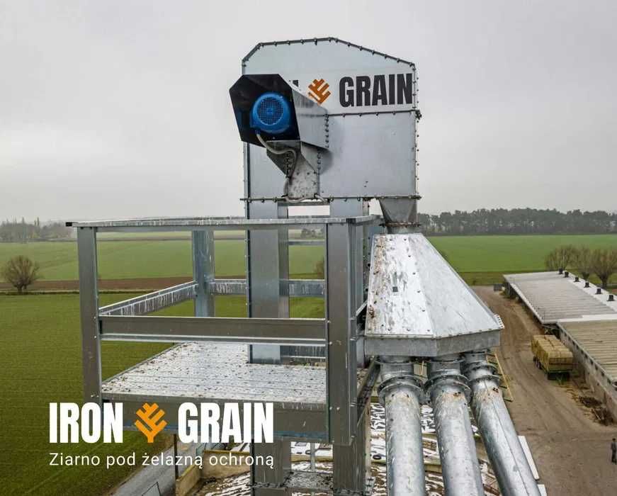 Podajniki kubełkowe 16 m do silosów podajnik pionowy IRON GRAIN
