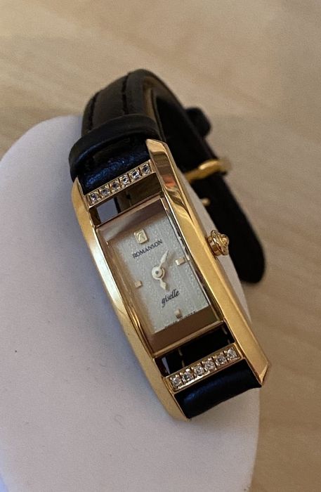 Кварцевые часы Romanson позолота