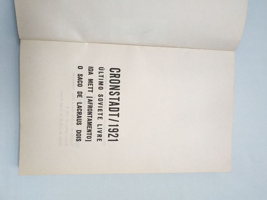 Livro Cronstadt 1921 Último Soviete Livre- Ida Mett