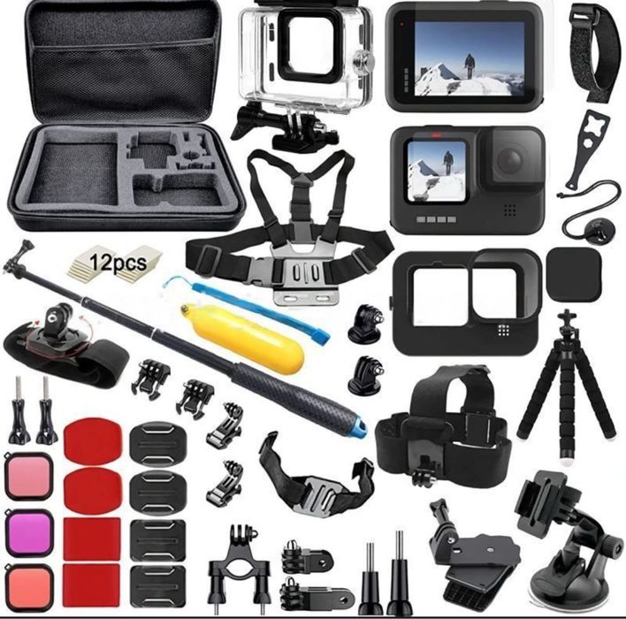 Комплект аксесуарів для GoPro HERO 9 / 10 / 11 / 12 / 13 black