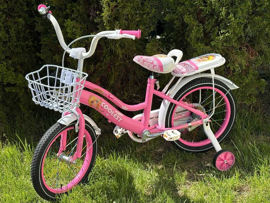 Rowerek 16 cali coolest jasnoróżowy