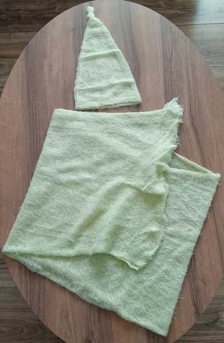 Chusta i czapeczka do sesji zdjęciowej