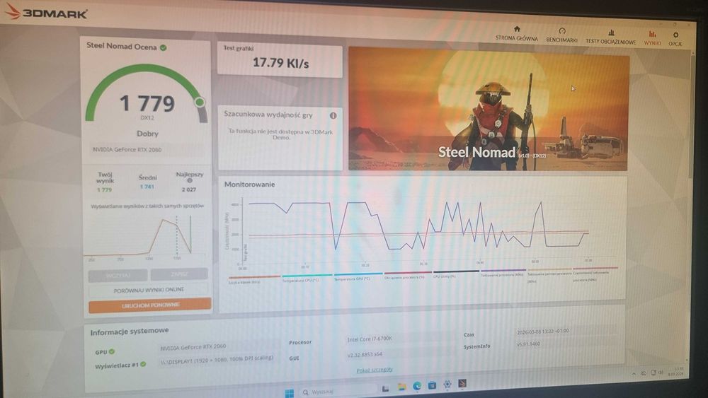 Komputer gamingowy i7| RTX 2060 | 16GB | SSD | Win11, Gotowy do gier