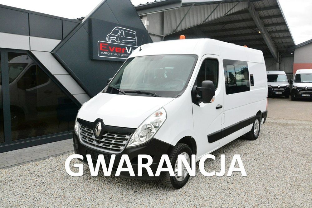Renault Master  średniak 6 osobowy brygadówka doka pełna opcja 130KM