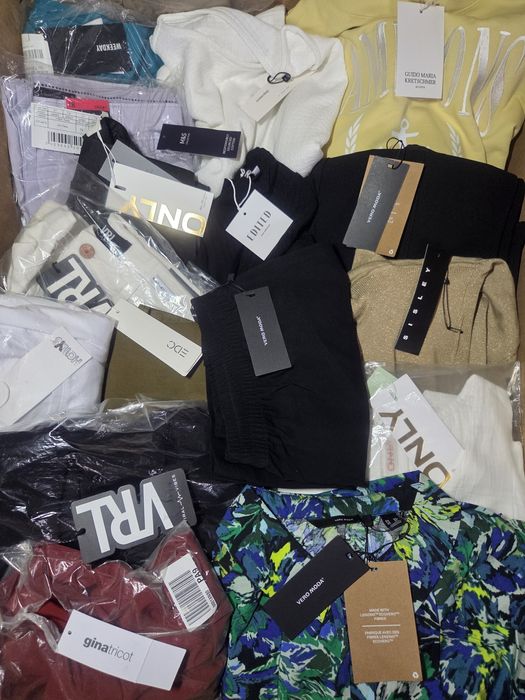 Odzież pakiety kat AB 10kg jakość premium marki zalando  hurt detal stock boxy pakiety