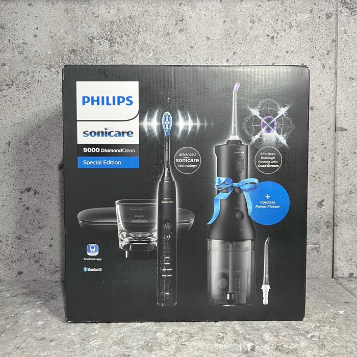 Szczoteczka soniczna Philips DiamondClean 9000 czarna z irygatorem