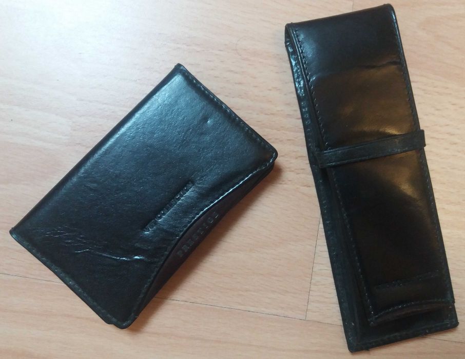 Wizytownik z notatnikiem, etui na długopis i wizytówki VIP Collection