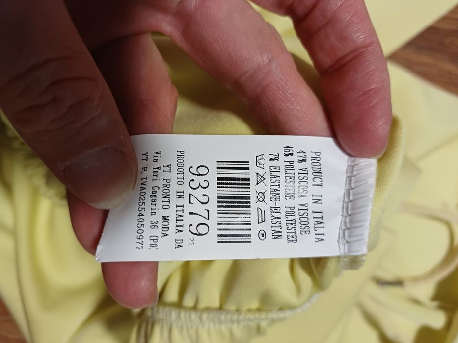 Bluza krótka cytrynka