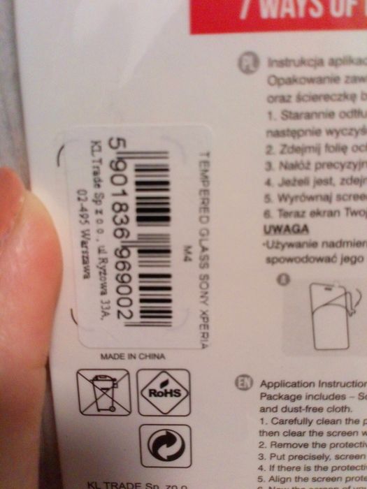 Szkło hartowane do Sony Xperia M4