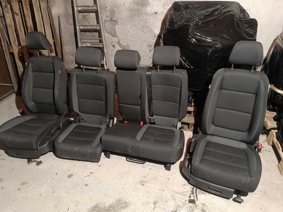 Vw Golf plus lift fotele podgrzewane kanapa wnętrze tapicerka