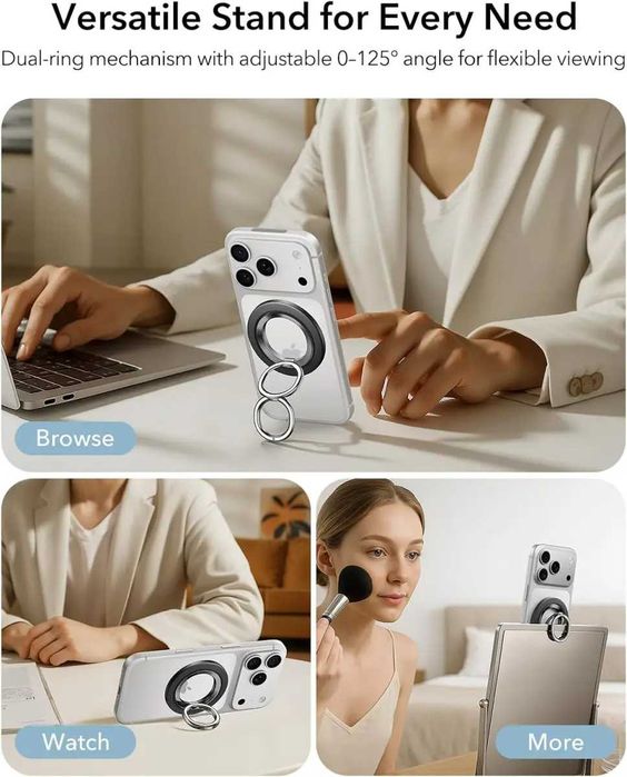 Магнитный держатель ESR Dual-side Magnetic Ring Holder/Stand Black