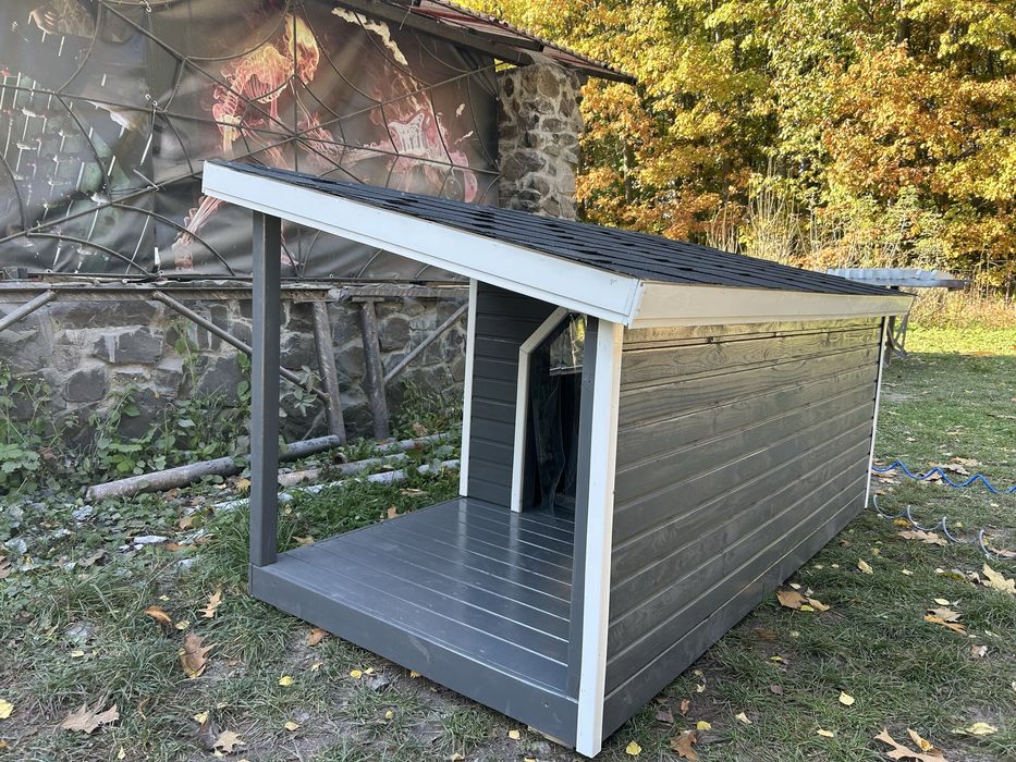 Велика будка утеплена собаці собакам песику песикам псові собача буда