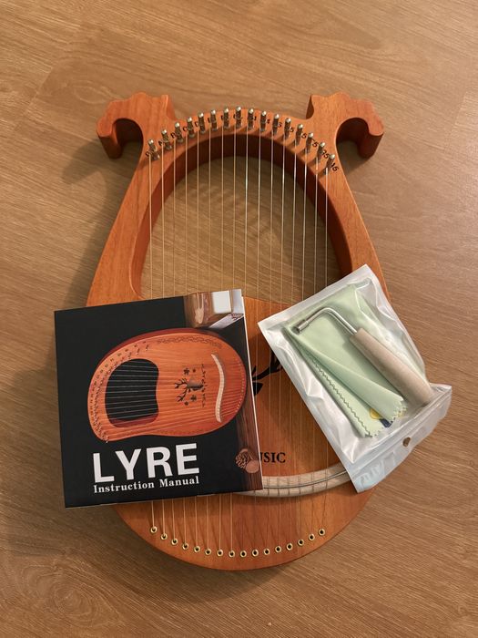 Lira Harpa (citara) de 16 cordas, nova