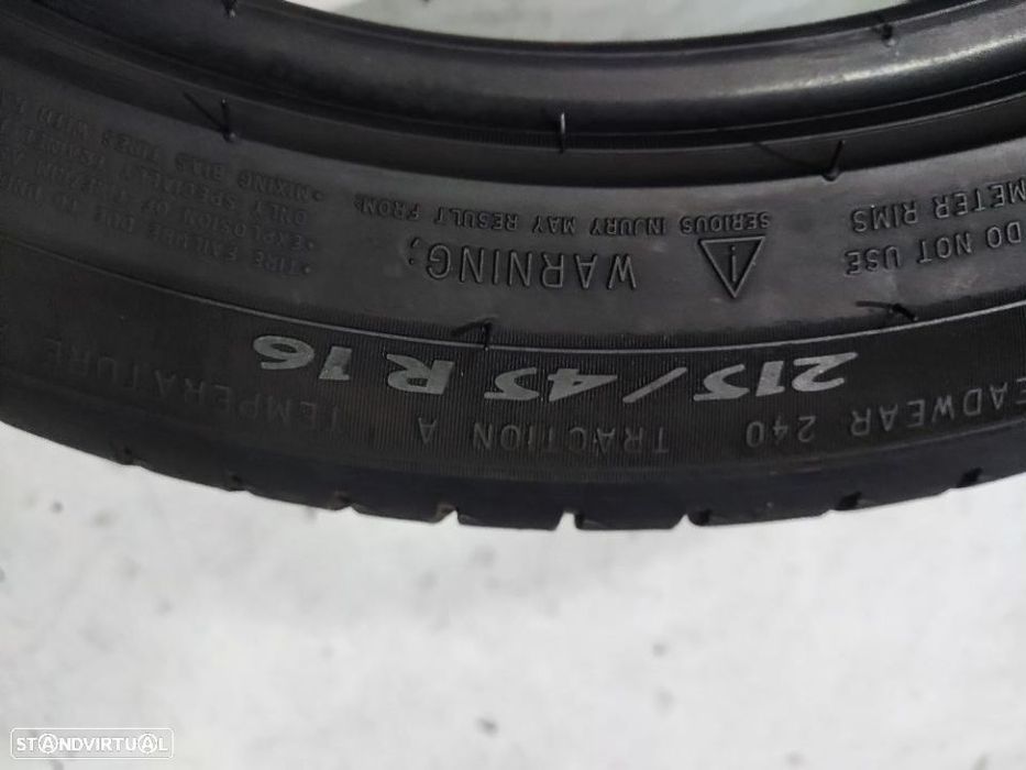 2 pneus semi novos 215-45r16 michelin - oferta dos portes 90 EUROS